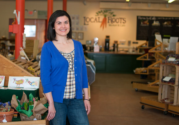 Jessica Eikleberry of Local Roots Market & Cafe - photo Bob Perkoski